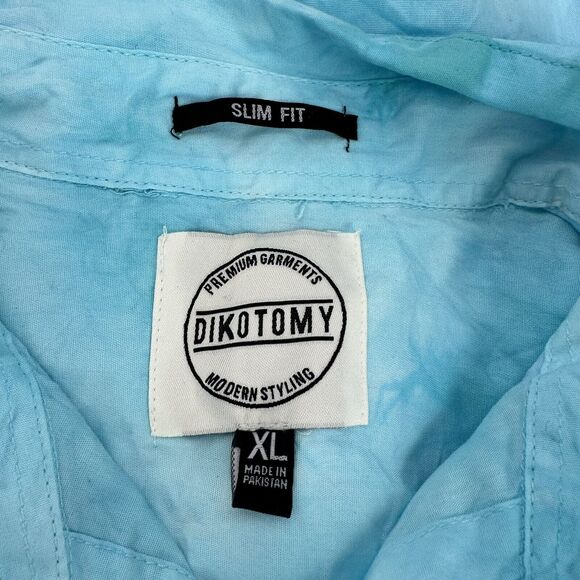 dikotomy blue button up shirt XL - Picture 4 of 6